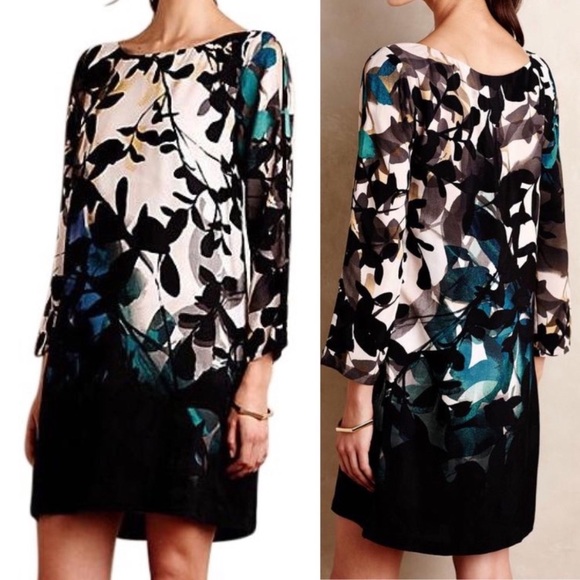 ANTHROPOLOGIE MAEVE Shaded Garden Shift Dress—SZ S - Picture 1 of 15